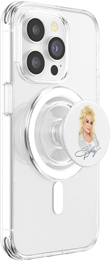 Dolly Parton Smirk PopSockets PopGrip: Swappable Grip for Phones &amp Tablets