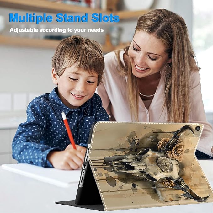 Case for iPad 10th Generation (2022 Release) 10.9 Inch Durable Shockproof Protective Cover for New iPad 10th gen 10.9 2022 Elephant Sunflower
