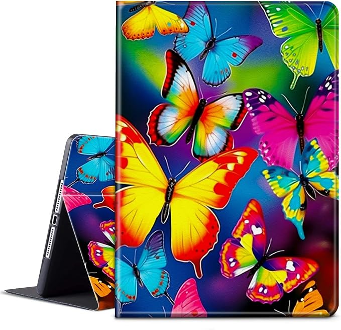 for Microsoft Surface GO 3/GO 2 Case with Adjustable Stand &amp Auto Wake/Sleep PU Leather Slim Smart Protect Cover - African Women Red Hair