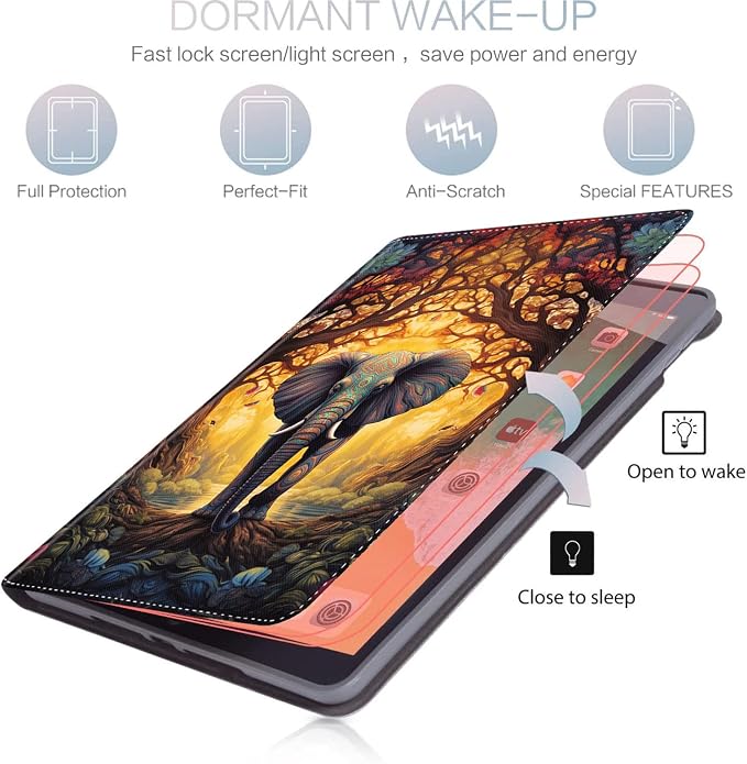 Case for iPad 9th/8th/7th Generation iPad 10.2 Case (2021/2020/2019) Slim Folding Stand Cover with Auto Wake/Sleep for iPad 10.2 inch Abstract Fantasy Colorful Butterfly