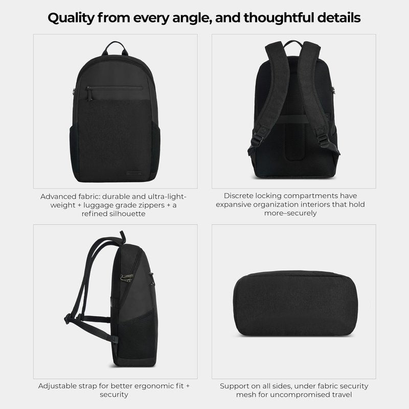 Travelon Anti-Theft Metro Backpack with RFID blocking pouch