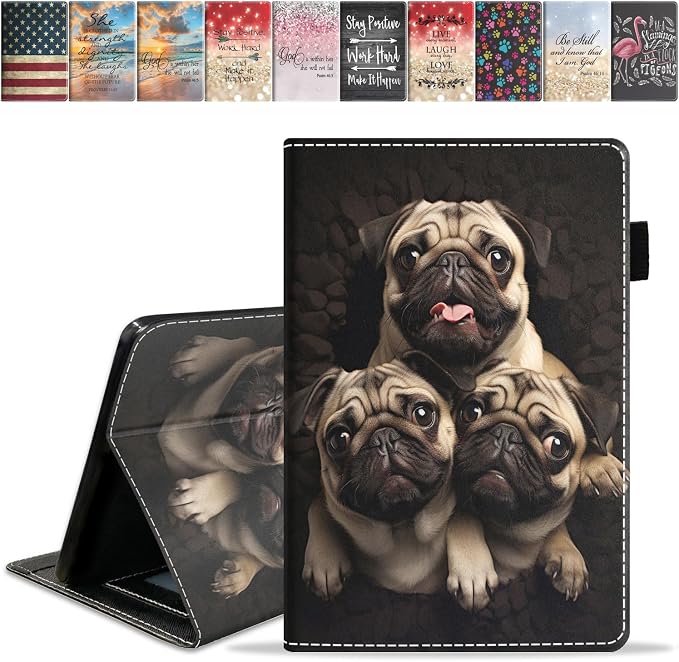 Case for Amazon Kindle Fire HD 8/Fire HD 8 Plus Tablet (12th/10th Generation 2024/2022/2020 Release) Slim PU Leather Cover with Card Slot &amp Auto Wake/Sleep African American Women