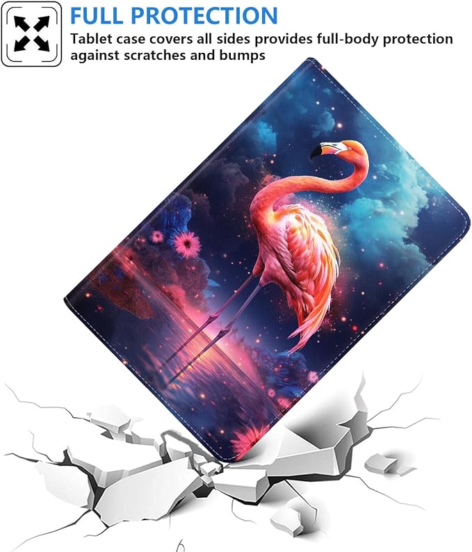 Case for Samsung Galaxy Tab S10 Plus 2024/ S9 Plus/ S9 FE Plus 5G 12.4 Inch 2023 Slim PU Leather Stand Folio Cover with Auto Wake Sleep Abstract Paint Dogs