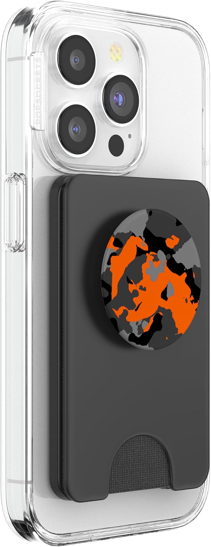 Orange Camouflage PopSockets Adhesive PopGrip