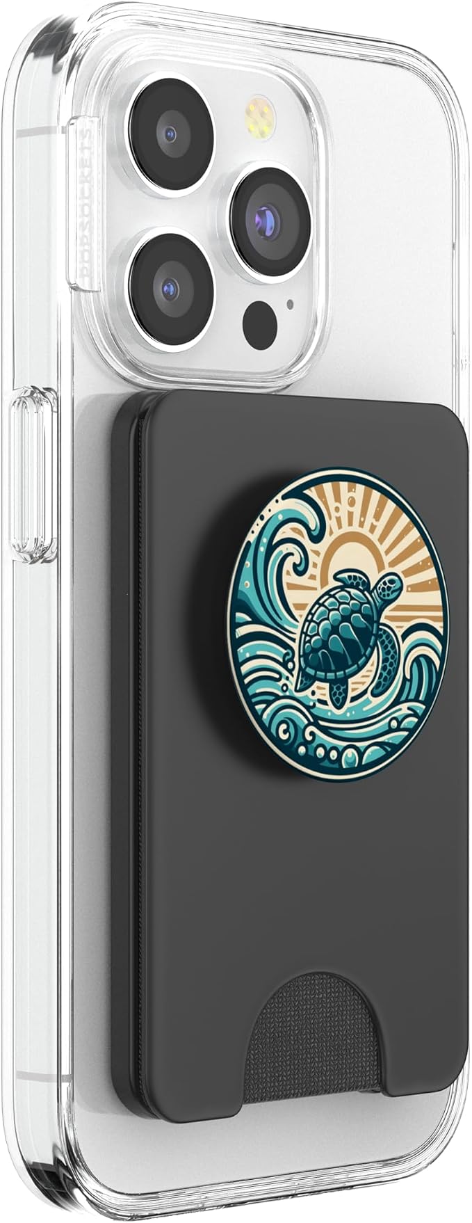 Ocean Beach Vacation Sea Turtle Tortuga Hawaii Island Swim PopSockets Adhesive PopGrip