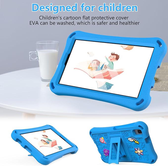 Case for iPad 10.2 Inch 2021/2020/2019/ iPad Pro 10.5 Inch/Air 3rd Gen (2019) Shoulder Strap Kickstand Children Friendly Anti-Scratch Shockproof Case Lightpurple