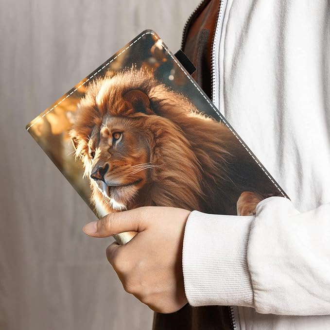 Case for Amazon Kindle Fire HD 10 Tablet 10.1 (9th/7th Generation 2019/2017 Release) - PU Leather Folio Case with Smart Auto Wake/Sleep African American Girl