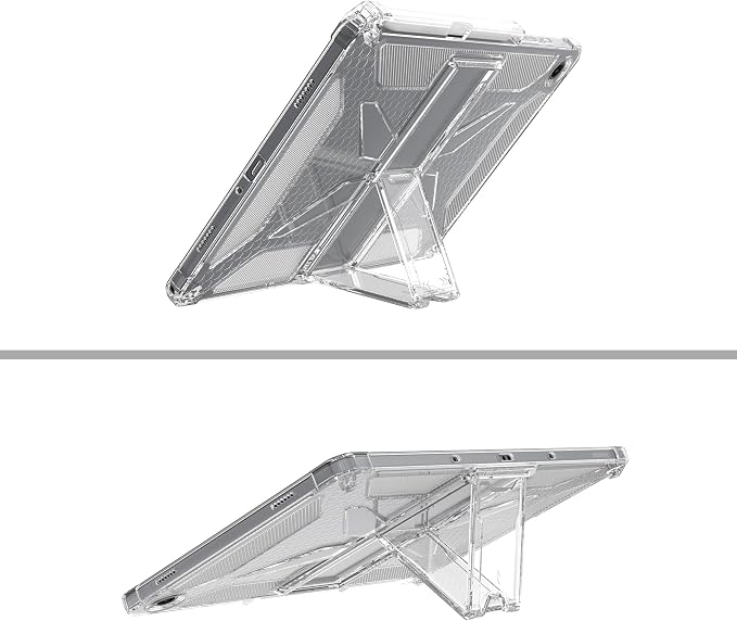 Clear Case for Samsung Galaxy Tab A11 8.7 2025 with Pencil Holder/Kickstand Soft TPU with Reinforced Corners‌ Shockproof Impact Resistant - Clear