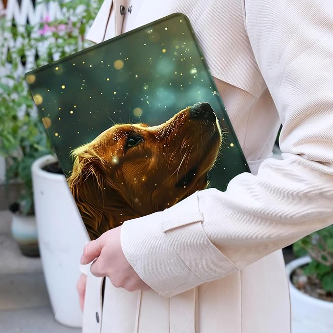 Case for iPad Pro 13 Inch M4 (2024) Slim Multi-Angle Smart Stand Cover with Automatic Sleep/Wake Function for iPad Pro 13 Inch Art Dragonfly