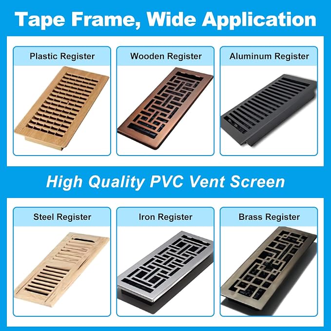 4 Packs Floor Register Vent Cover, Stone & More