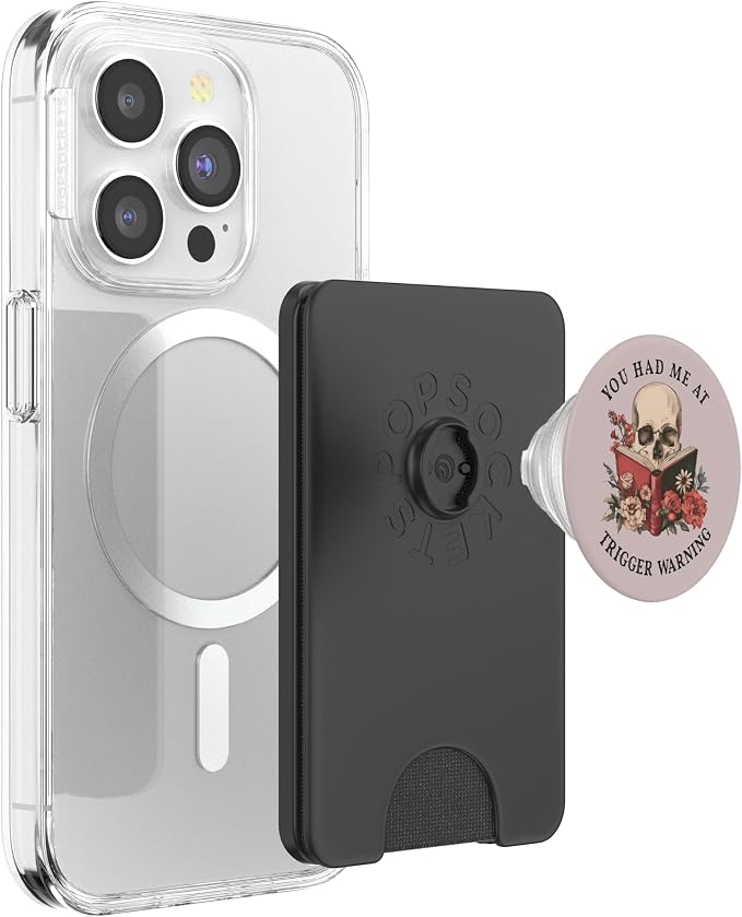 You Had Me at Trigger Warning Dark Romance Smutt Book Reader PopSockets PopGrip for MagSafe