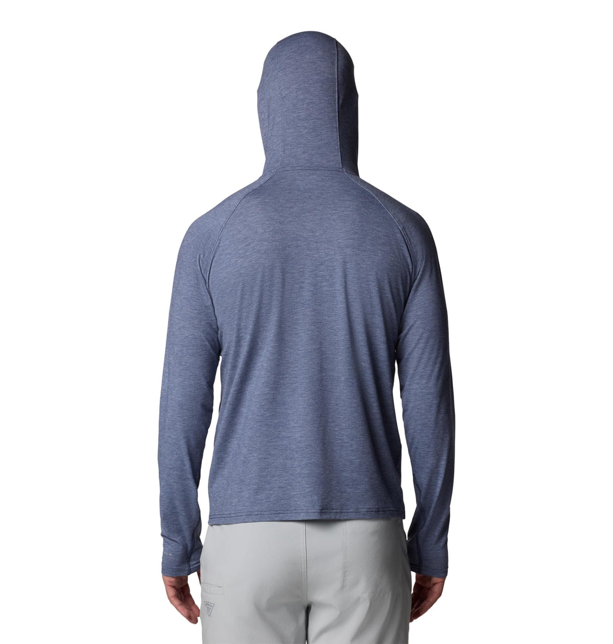 Columbia Mens PFG Uncharted Long Sleeve Sun Protection Hoodie, Nocturnal Heather, X-Large