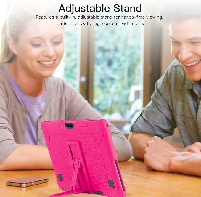 Case for ZZB ZB10 / JUNYANG Tablet 10.1 inchSoft Silicone Protector CoverKids FriendlyAdjustable Stand Tablet Cover4 Corners Thicken ShockproofBlack