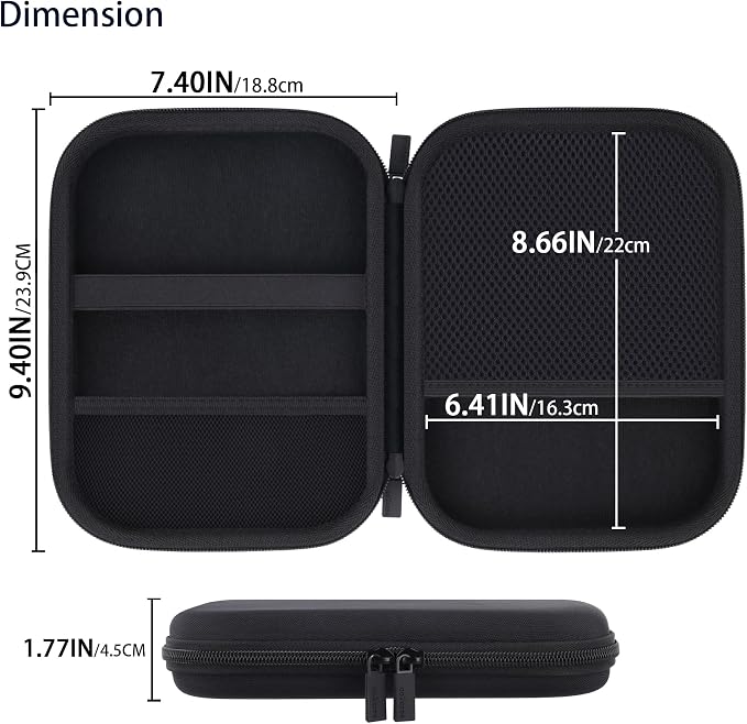 co2CREA Case for Belkin MagSafe 3-in-1 Magnetic Foldable Charger 15W Hard Travel Case Compatible with Belkin Wireless Charging Station and Accessories (Black Case)