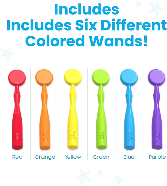 hand2mind Magnetic Wands for Kids, Magnet Wands, Magnets for Kids Science, Magnets for Teaching, Preschool Science Classroom Supplies, Magnet with Handle, Elementary Teacher Must Haves (Set of 6)