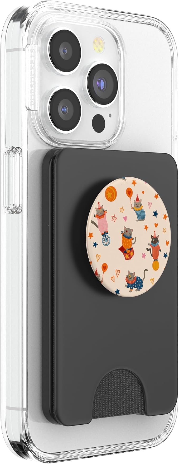 Cute Circus Cat Colorful Clown Kitten Pattern Aesthetic PopSockets PopGrip for MagSafe