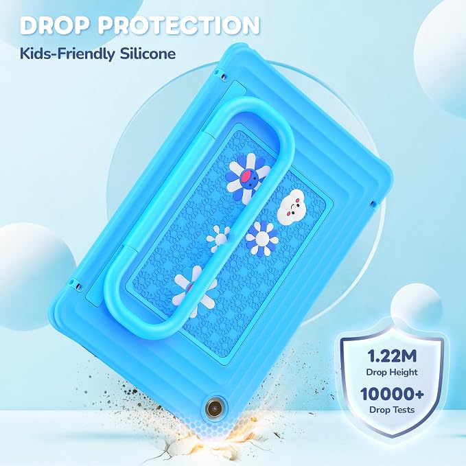 SEYMAC Case for Samsung Galaxy Tab A11+/A9+ Plus 11 for Kids Black | Heavy Duty Shockproof Built-in Screen Protector Rotating Stand Handle and Shoulder Strap