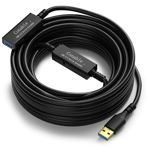 3 Pack USB 3.0 Extension Cable 10 Feet USB A Male to Female Extender Cord 5Gbps Data Transfer for Webcam Printer Keyboard Mouse Flash Drive Hard Drive Controller Black Cable with 5 Cable Ties
