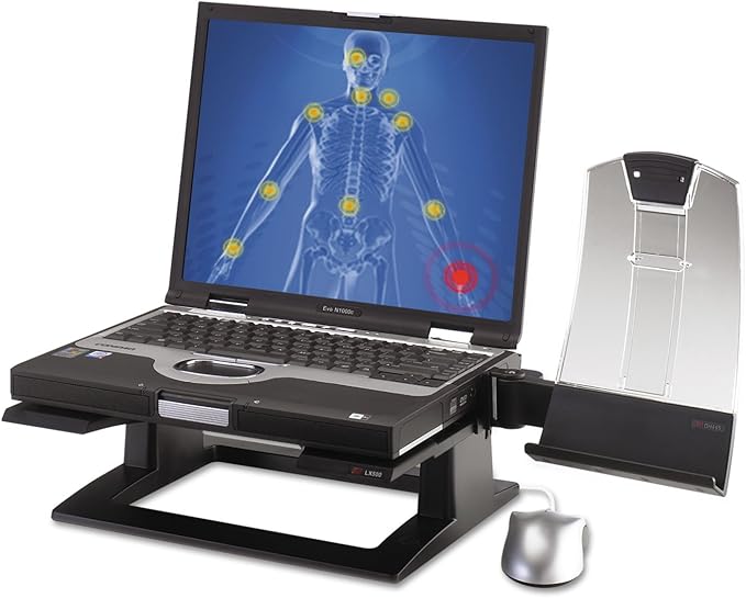 3M FT510091687 Adjustable Notebook Riser LX500 - Notebook Platform - Black