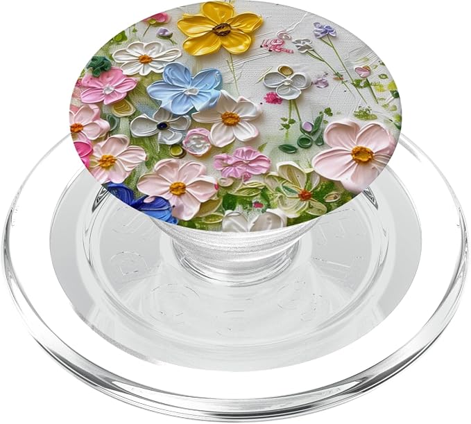 Blossom Nature Oil Painting Flowers PopSockets Adhesive PopGrip