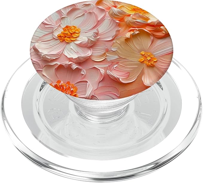 Blossom Nature Oil Painting Flowers PopSockets PopGrip for MagSafe