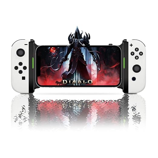 DUEQID Switch Joy Con Holder Grip for iPhone Black