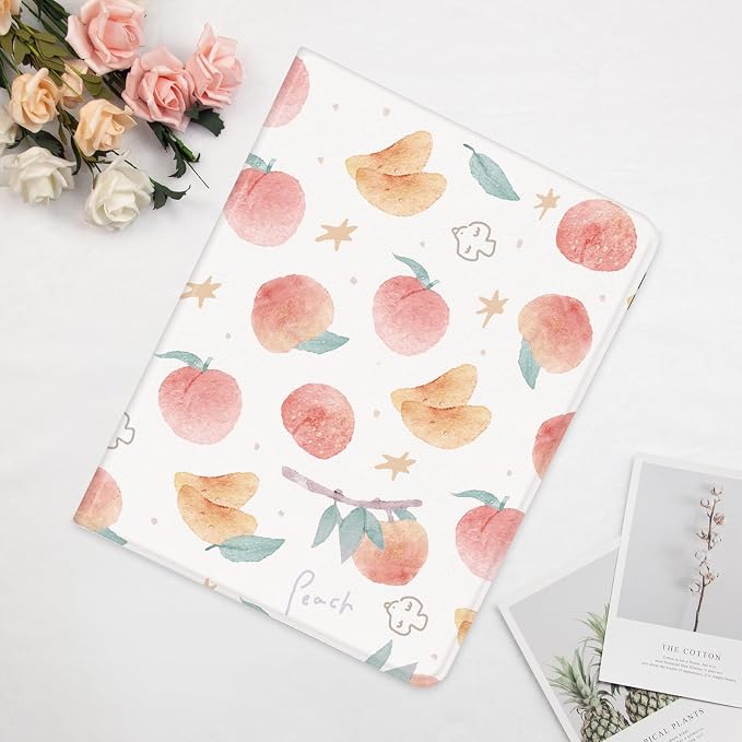 Cute Maple Bear Case for 10.2 iPad 2019/2020/2021(7th/8th/9th Gen) with Pencil Holder Auto Wake/Sleep Leather Soft TPU Back Cover for Women Girls