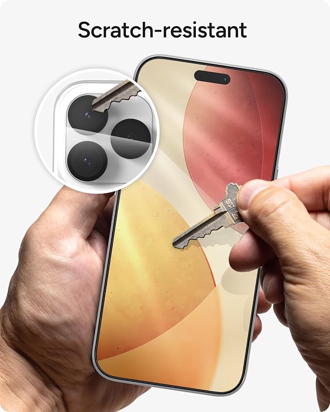 ZAGG Glass+ Screen &amp Camera Lens Protection for iPhone 17 Pro Max - Impact &amp Shatter Protection Full Coverage Scratch &amp Smudge-Resistant Tempered Glass Anti-Reflective Camera Lens Protec