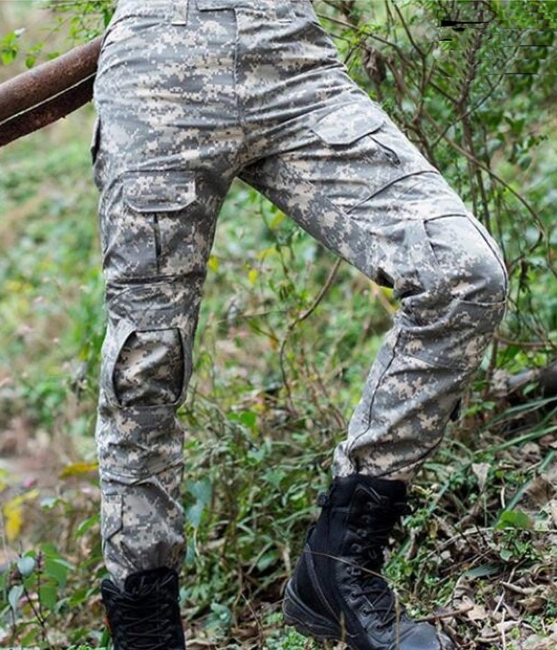 HARGLESMAN Men's Tactical Airsoft Long Sleeve Uniform Set Shirts Snug Fitting Top Shirt Practical Painting Ball Comfortable Breathable Soft Work Hiking Hunting Outdoor Suits Jungle XL