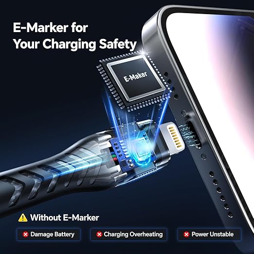 AWIC Compatible with i Phone, USB A to Lightniing Cable, 3Pack 10FT Long Fast Charging Cord Braided Appple Phone Cable for i Phone 14 13 12 11 Pro Max XS XR and More - Grey