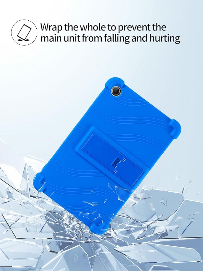 for Lenovo Tab One &amp Nook Reading Tablet Android Tablet8.7 inch Tablets CaseSoft Silicone Adjustable Stand Cover Lightweight Kids FriendlyBlack.