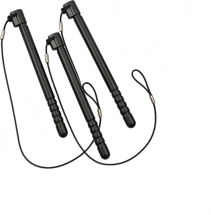 Touch Stylus and Tether Replacement Pack 10 Count Compatible with Zebra TC51 TC52 TC510K TC56 TC57 Mobile Computers