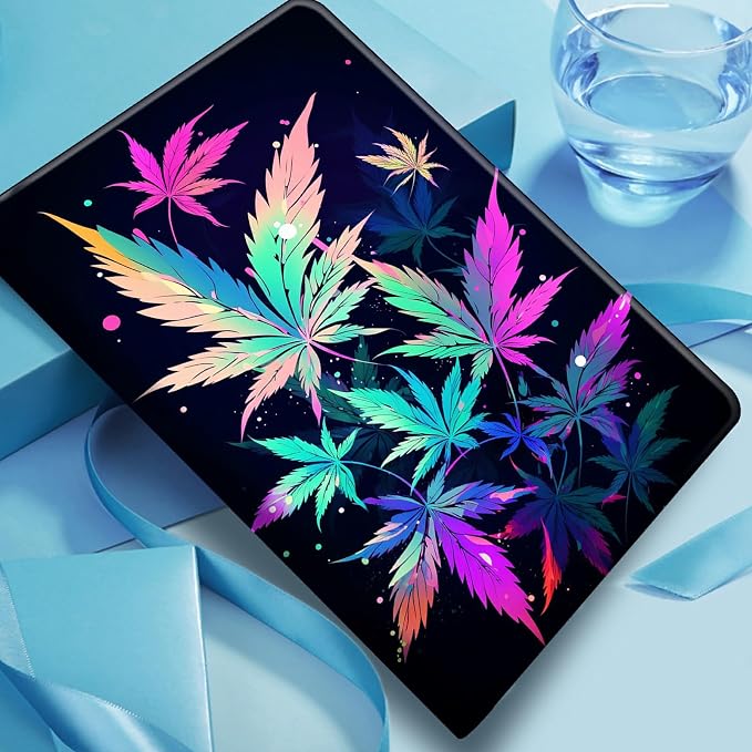 Case for Fire 7 2019/2017/2015Black Cat Purple Roses | DIGTIALL Slim Cover for Fire 7 Tablet 9th/7th/5th Gen 7.0 Folding Stand Protective Case Auto Sleep/Wake Smart Shell