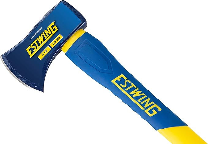 Estwing Axe, 36 Inch Handle, 4 lb Head with Fiberglass Handle, Model #62441