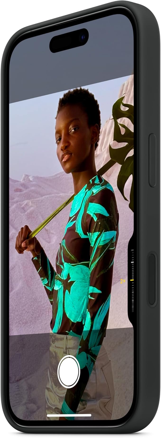 Apple iPhone 16 Silicone Case with MagSafe and Camera Control: Lightweight Phone Case, Wireless Charging Compatible, Smooth Matte Finish; Peony