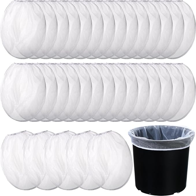 Paint Strainer Bags White Fine Mesh Filters Bag Bucket Elastic Opening Strainer