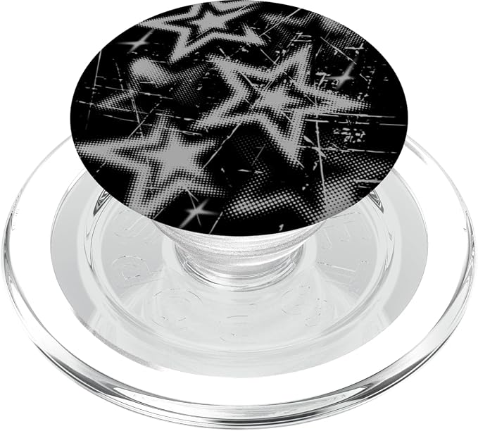 Y2k Grunge Stars 2000s Cyber Vintage Graphic PopSockets PopGrip for MagSafe