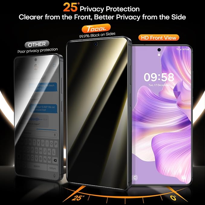 TOCOL for Pixel 2026 Screen Protector Clear | Easy Installation Bubble-Free 9H+ Tempered Glass 11FT Military Grade Shatterproof Anti-Scratch Case Friendly HD 2 Pack
