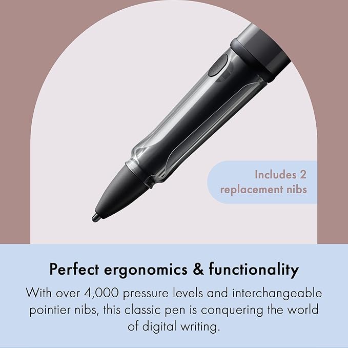LAMY AL-Star EMR Aubergine (PC/EL tip) - Stylus Pen for Many Android Devices - Touchscreen Pen with Ergonomic Grip - Precise Writing &amp Drawing on Digital Media - with Function Button