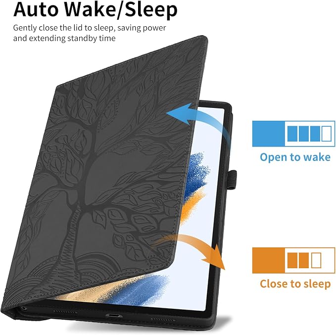 iPad Mini 5 Rotating Case iPad Mini 1/2/3/4/5th Generation Case PU Leather Folio Stand Cover Flip Shell with Pen Holder for Apple iPad Mini 7.9 inch- Black