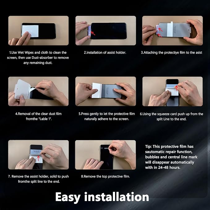for iPhone 17 Pro Max Back Screen Protector Flexible Film Not Glass with Camera Lens Protector 2+2 Pack Self-Healing Anti Scratch HD Clear Soft TPU Protective Hydrogel Film