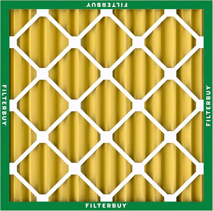 Filterbuy 25x25x2 Air Filter MERV 11 Superior Pet & Allergy Defense,