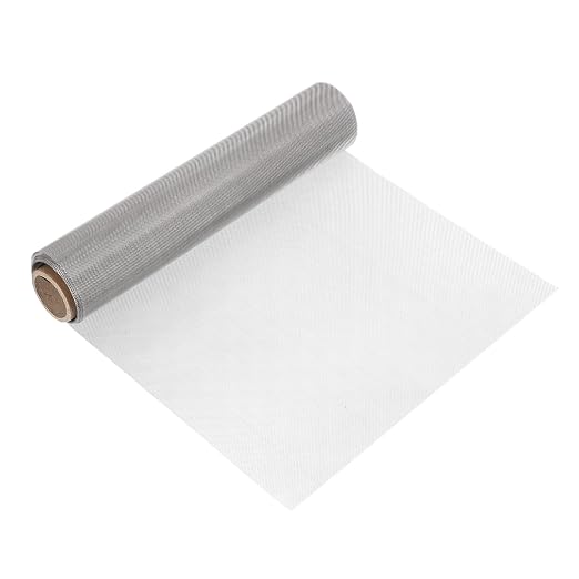 uxcell 30 Mesh 118" x 12" Woven Wire Mesh, 304 Stainless Steel Air Vent Filter