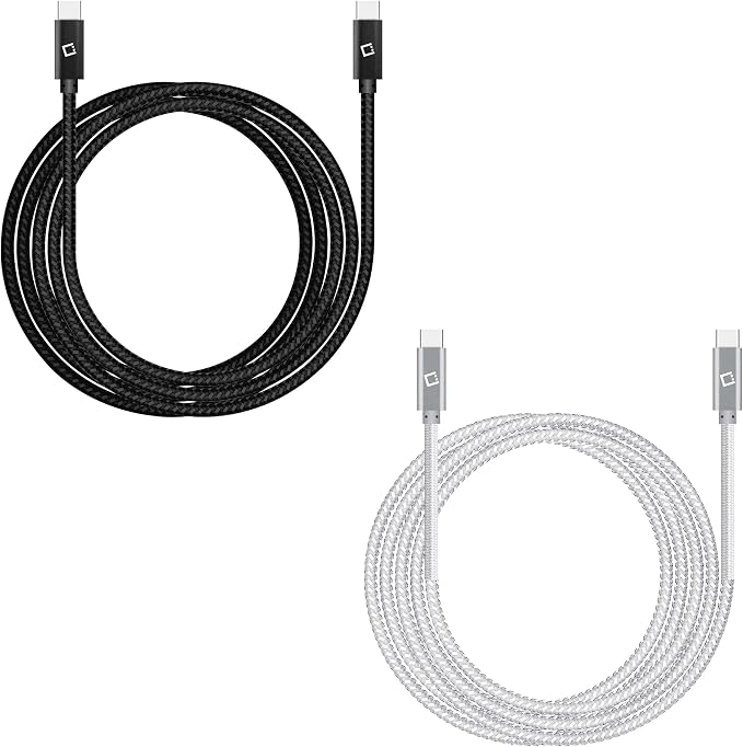 Dual USB-C/PD 60W Fast Charging Cord Compatible with Xiaomi Redmi Note 11E Pro Plus 5Gbps Data Transfer for Power Delivery Hi Capacity Charging (White)