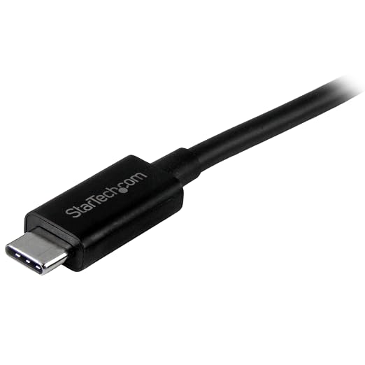 StarTech 3.3ft (1m) USB-C Cable 10Gbps 60W (3A) PD 8K 60Hz / 4K 144Hz USB-IF Certified Thunderbolt Compatible | USB-C to USB-C Thunderbolt 3 Compatible Reversible Connectors Sync and Back Up