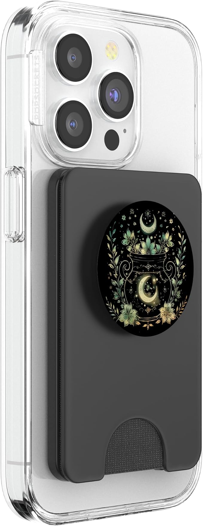 Vintage Witchy Wicca Witch Cauldron Crescent Moon Witchcraft PopSockets PopGrip for MagSafe