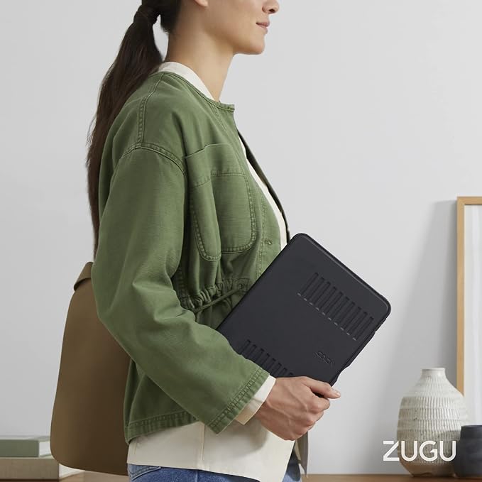 ZUGU Case for iPad Air 13 inch (M2/M3/M4) iPad Pro 12.9 Gen 3/4 [Aqua] | Ultra Slim Protective Cover Apple Pencil Holder w/Charging Convenient 10-Angle Magnetic Stand Auto Sleep/Wake Function