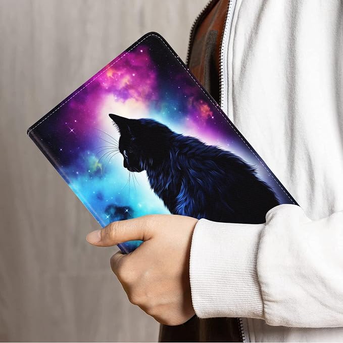 Case for Samsung Galaxy Tab S10 Lite/ S10 FE/ S9 FE 5G 10.9 Inch/ S9 11 Inch - Slim PU Leather Folding Stand Folio Cover with Auto Sleep/Wake - African American Girl