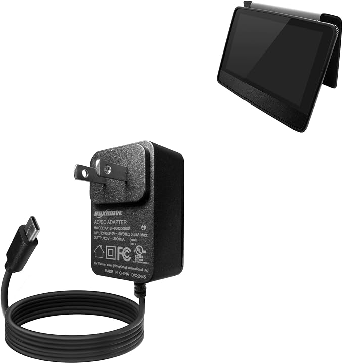 BoxWave Charger Compatible with MegaVoice Envision - Wall Charger Direct (15W) Rapid Charge Your Device with Built-in 3ft Cable