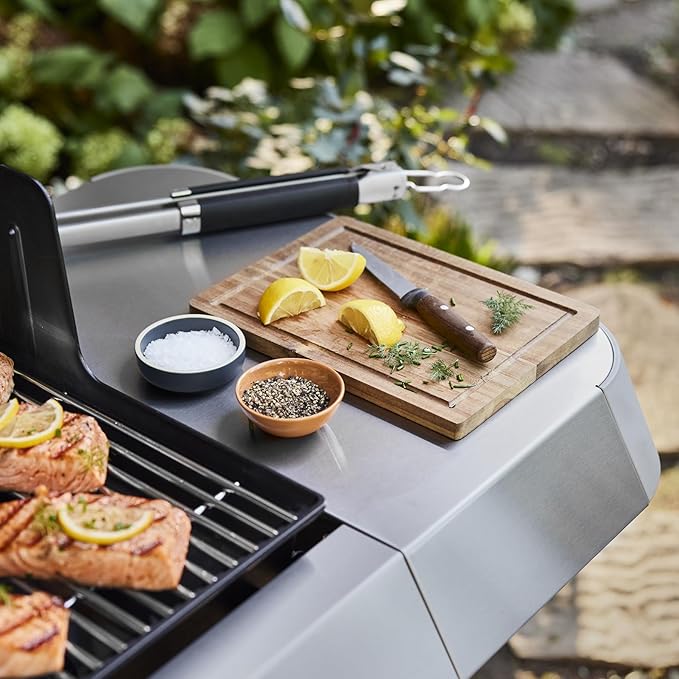 Weber Genesis S-315 Natural Gas Grill for Outdoor Grilling, 3 Burners, Stainless Steel